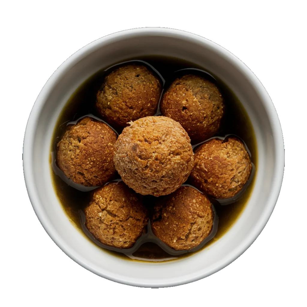 Falafel – crisp, herby chickpea fritters from Village Foods Wholesale