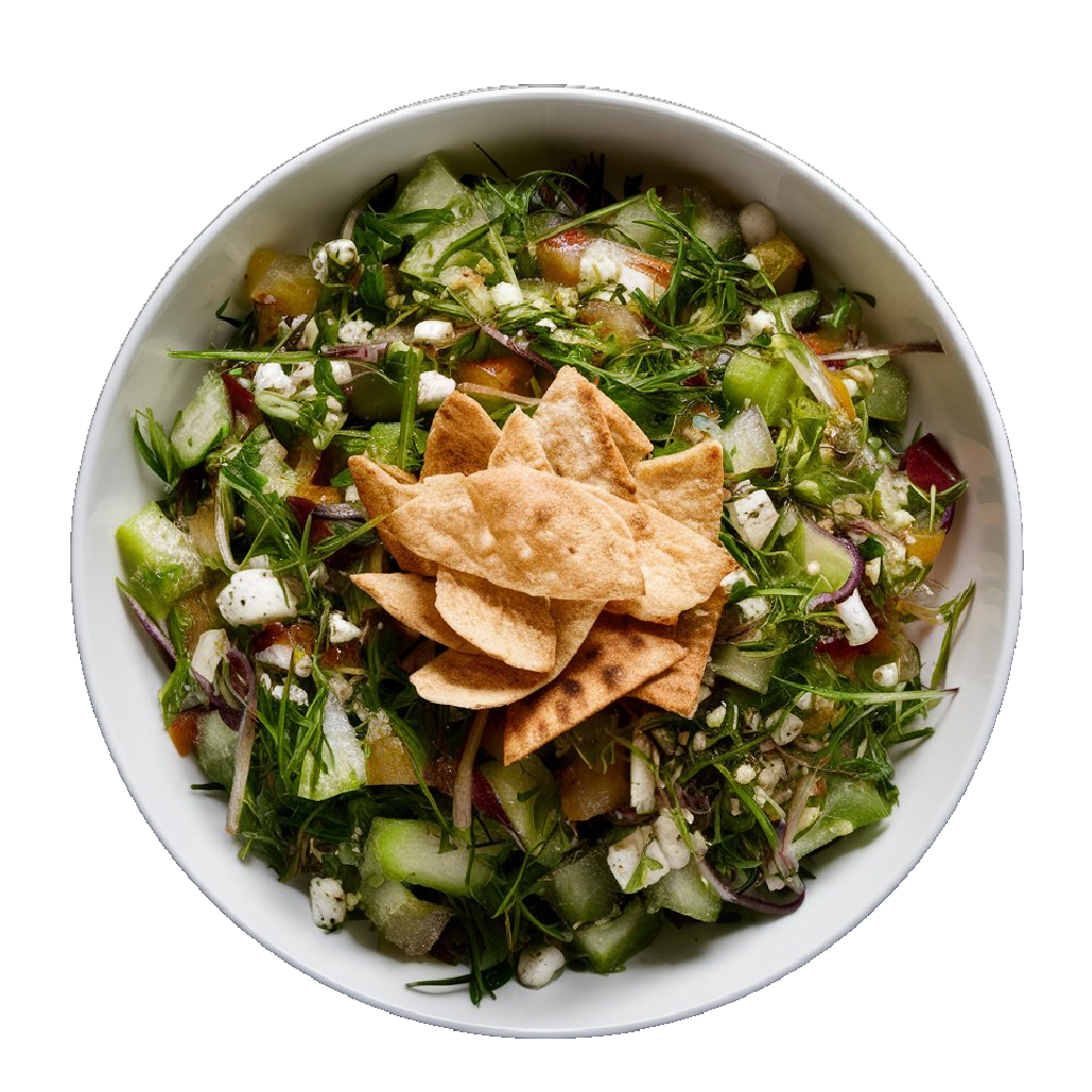 Fattoush Salad – Lebanese salad with toasted pita from Village Foods Wholesale
