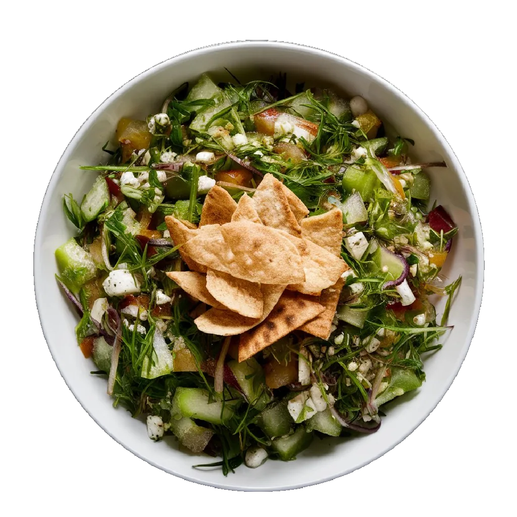 Fattoush Salad – Lebanese salad with toasted pita from Village Foods Wholesale