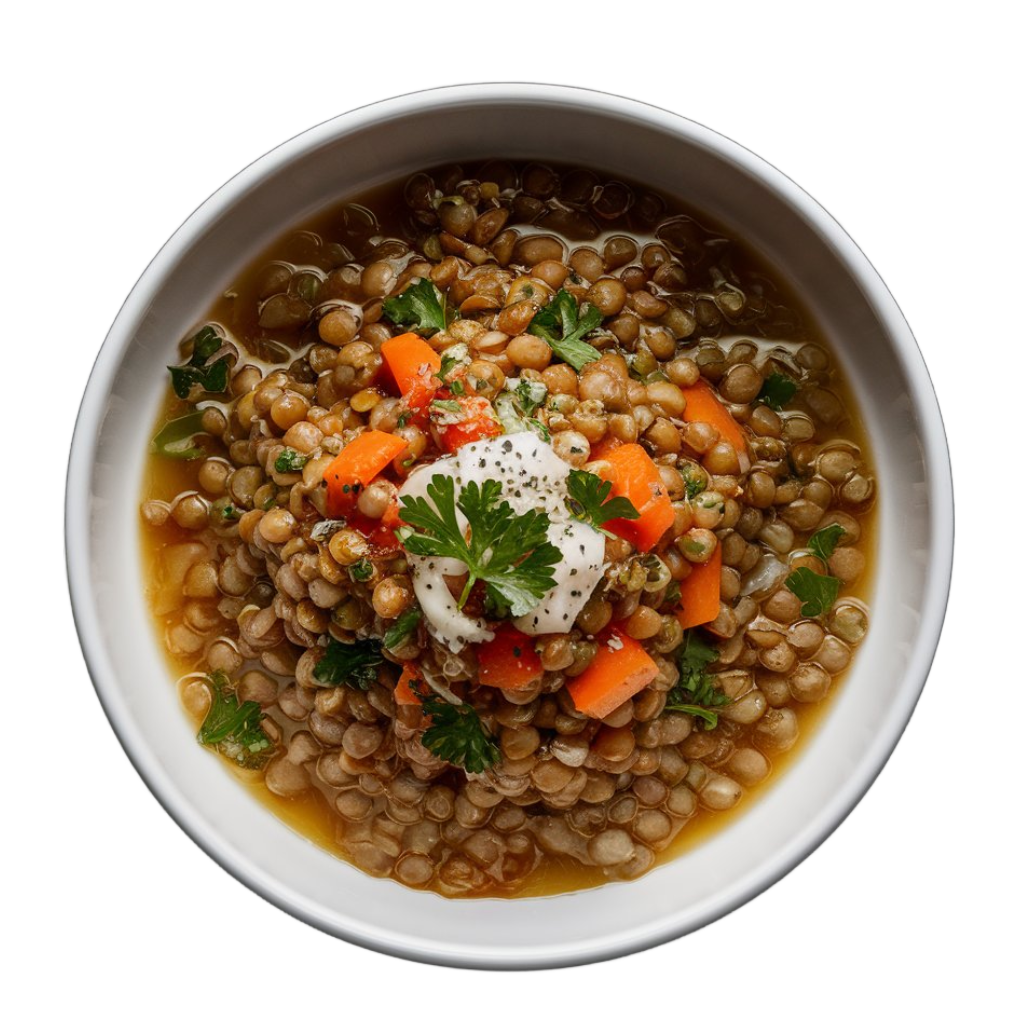 Lentil Salad – lentils, herbs and lemon from Village Foods Wholesale