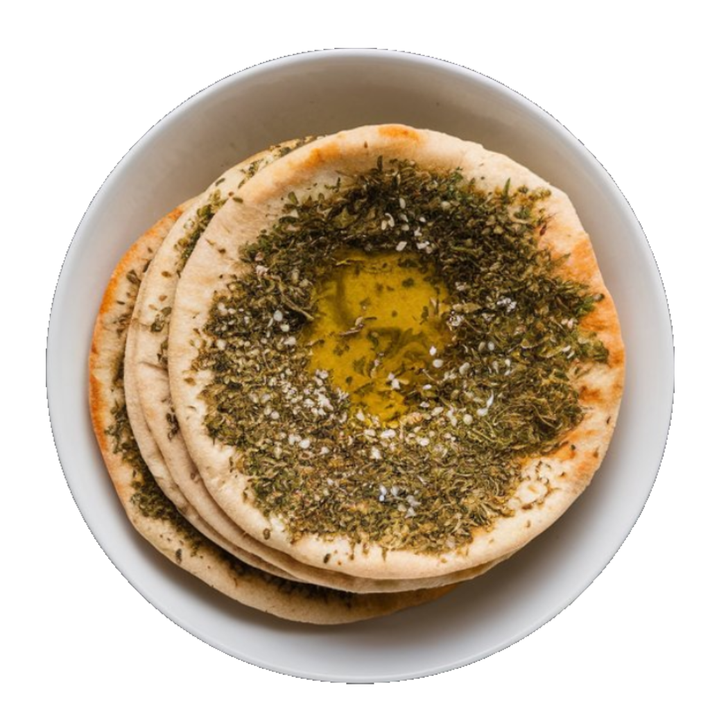 Zaatar Bread – flatbread with zaatar and olive oil from Village Foods Wholesale